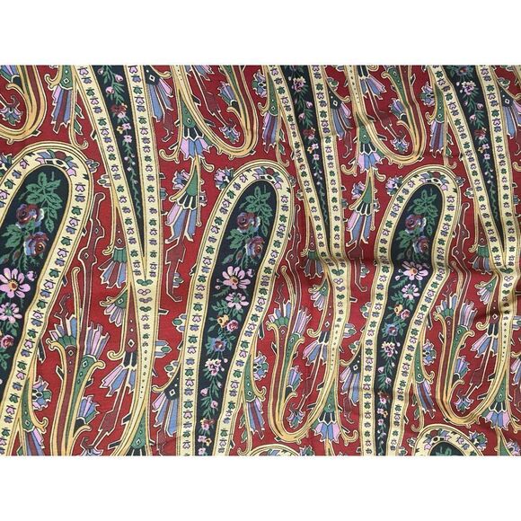 VINTAGE 90s Royal Sateen 100% combed cotton paisley pillowcase (1) - Picture 2 of 4